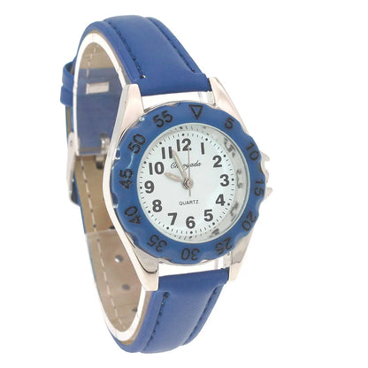 Cute Unicorn Girls Watch for Kids Girls Boy Leather Wristwatch Casual Watches Fashion Children Learn Time Watch Kids Watch