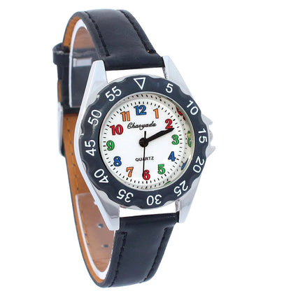 Cute Unicorn Girls Watch for Kids Girls Boy Leather Wristwatch Casual Watches Fashion Children Learn Time Watch Kids Watch