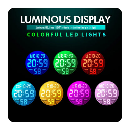 SKMEI Children LED Electronic Digital Watch Chronograph Clock Sport Watches 5Bar Waterproof Kids Wristwatches for Boys Girls