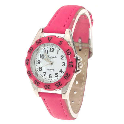 Cute Unicorn Girls Watch for Kids Girls Boy Leather Wristwatch Casual Watches Fashion Children Learn Time Watch Kids Watch