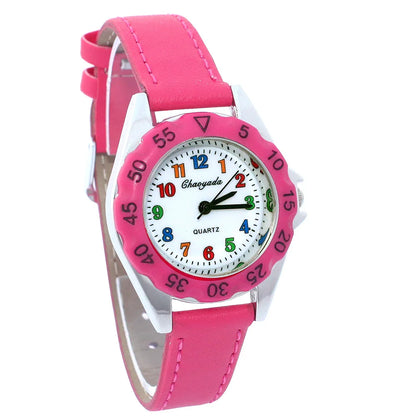 Cute Unicorn Girls Watch for Kids Girls Boy Leather Wristwatch Casual Watches Fashion Children Learn Time Watch Kids Watch