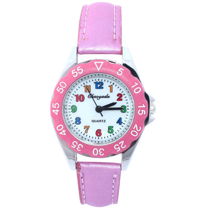 Cute Unicorn Girls Watch for Kids Girls Boy Leather Wristwatch Casual Watches Fashion Children Learn Time Watch Kids Watch