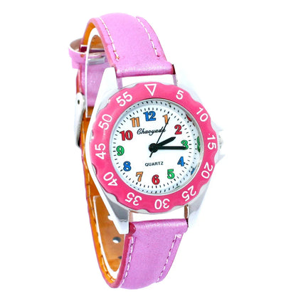 Cute Unicorn Girls Watch for Kids Girls Boy Leather Wristwatch Casual Watches Fashion Children Learn Time Watch Kids Watch