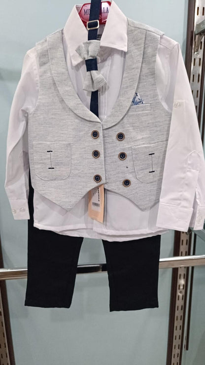 💙 Ensemble "Ciel Élégant" – Charme et Distinction pour Petits Messieurs - EEGT