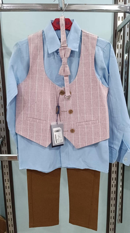 💙 Ensemble "Ciel Élégant" – Charme et Distinction pour Petits Messieurs - EEGT