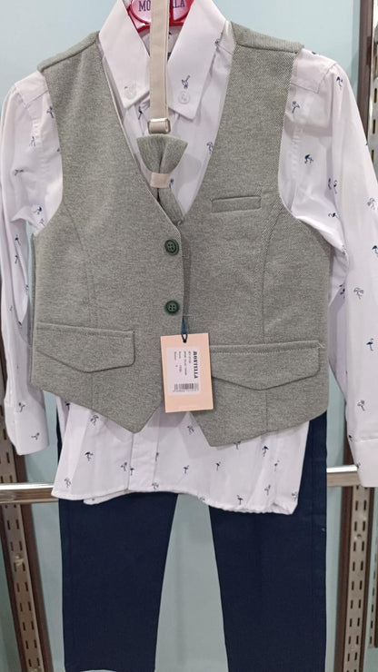 💙 Ensemble "Ciel Élégant" – Charme et Distinction pour Petits Messieurs - EEGT