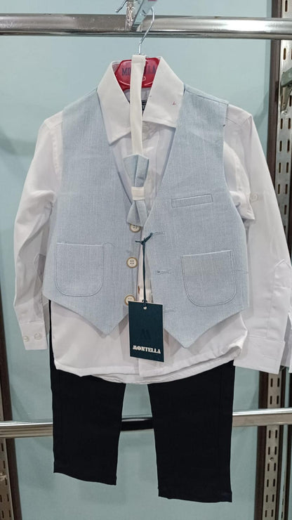 💙 Ensemble "Ciel Élégant" – Charme et Distinction pour Petits Messieurs - EEGT