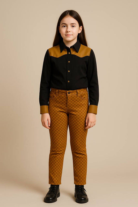 Ensemble Caramel Urbain – Élégance Structurée et Style Contemporain - EVFET