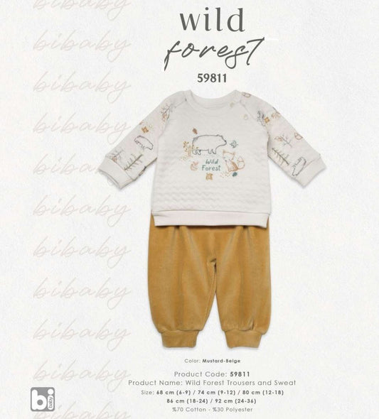 🌲🐻 Ensemble Bébé "Wild Forest" – bibaby FW '26 – Douceur Nature et Esprit Aventure - EBT