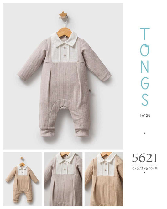 👶🌸 Grenouillère Bébé "TONGS" – FW '26 – Douceur Pastel et Détail Chic - EBT