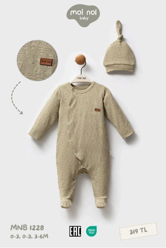 👶🧸 Ensemble Bébé "moi noi baby" – Douceur Naturelle et Confort Absolu - EBT