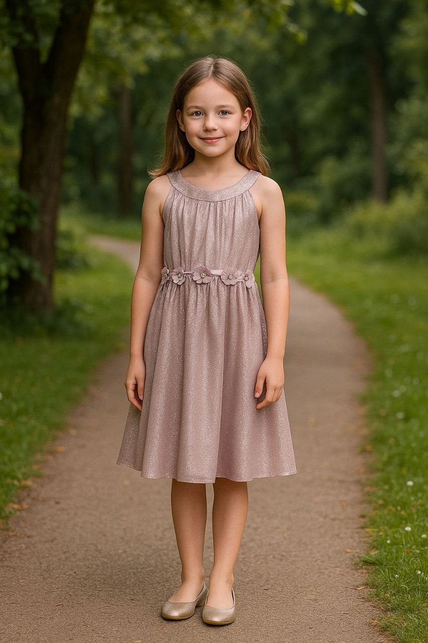 🌷 Robe Fille "Éclat Mauve" – Élégance naturelle et charme intemporel - REFT