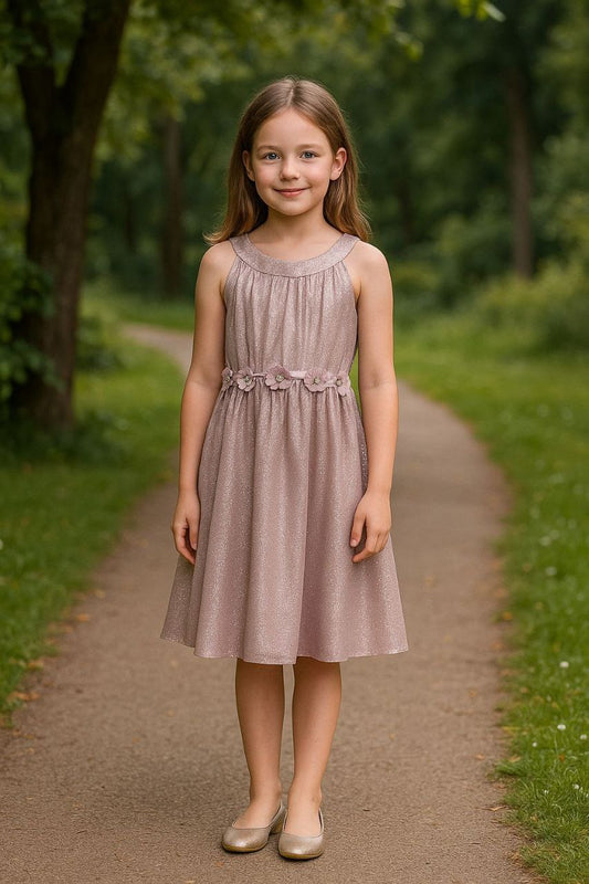 🌷 Robe Fille "Éclat Mauve" – Élégance naturelle et charme intemporel - REFT