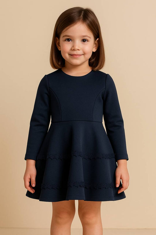💙 Robe Fille "Étoile Nocturne" – Élégance discrète et charme intemporel - REFT