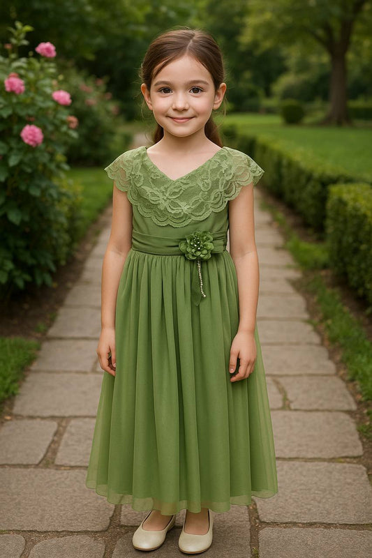 🌸 Robe "Émeraude Fleurie" – Élégance naturelle et charme intemporel - REFT