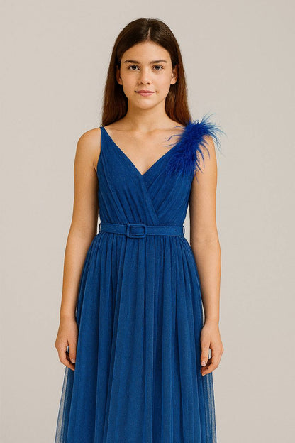 💙 Robe "Bleu Minuit" – Élégance audacieuse et détails couture - REFT