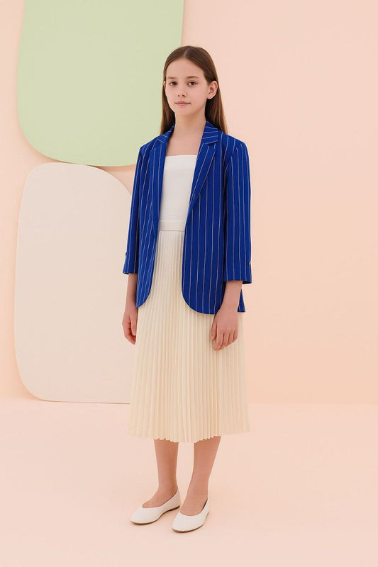 💙 Ensemble Rayures ; Crème – Élégance Structurée et Douceur Moderne - EVFET