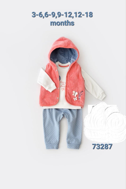 🦋👶 Ensemble Bébé "TONGS" – FW '26 – Fleur, Papillon et Pois Joyeux -EBT