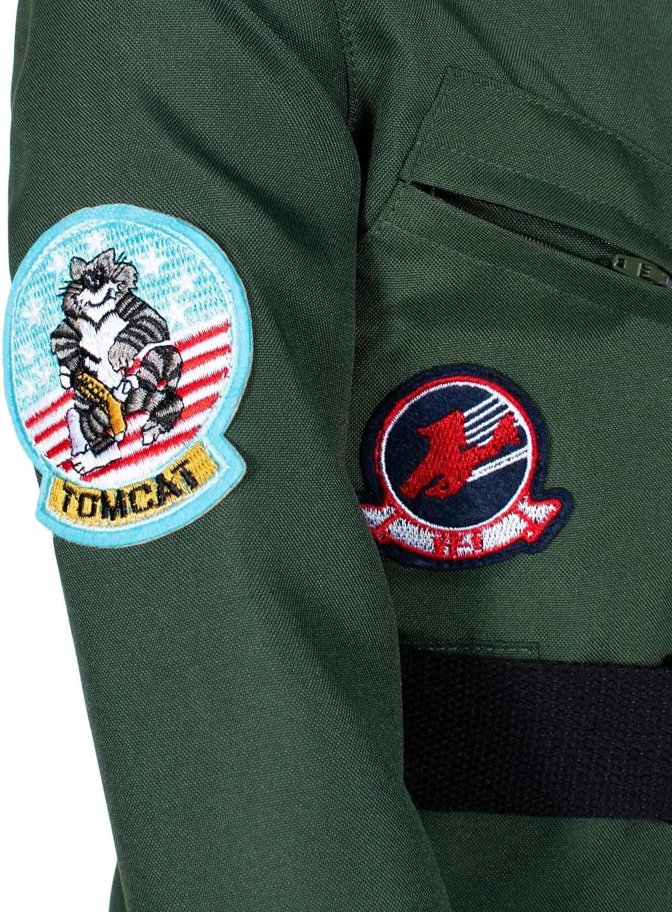 Kids Fighter Pilot Costume - Air Force Flight Suit Roleplay Dress up with Aviator Accessories for Girls Boys