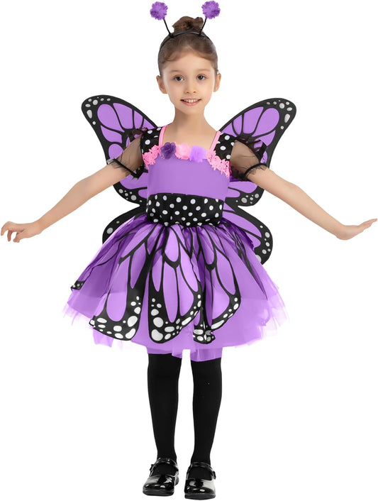 Unique Fantasy Monarch Butterfly Costume for Kids Halloween