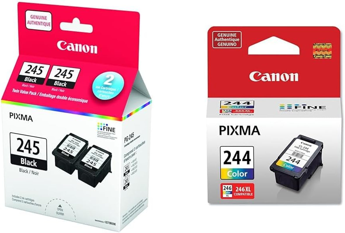 Genuine  PG-245XL HIGH Yield Twin Ink Cartridge Value Pack, Black, 2-Pack