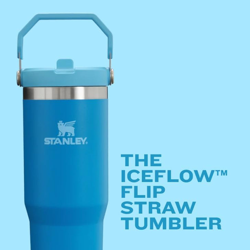 Iceflow Flip Straw Tumbler with Handle 30 Oz | Twist on Lid and Flip up Straw | Leak Resistant Water Bottle | Insulated Stainless Steel |Bpa-Free | Lilac