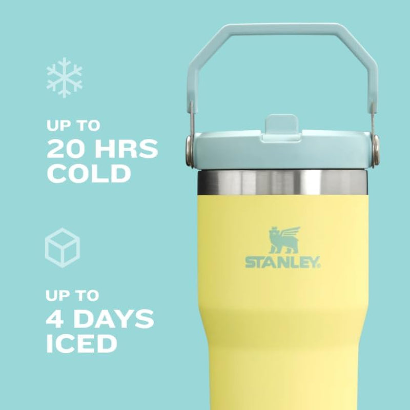 Iceflow Flip Straw Tumbler with Handle 30 Oz | Twist on Lid and Flip up Straw | Leak Resistant Water Bottle | Insulated Stainless Steel |Bpa-Free | Lilac