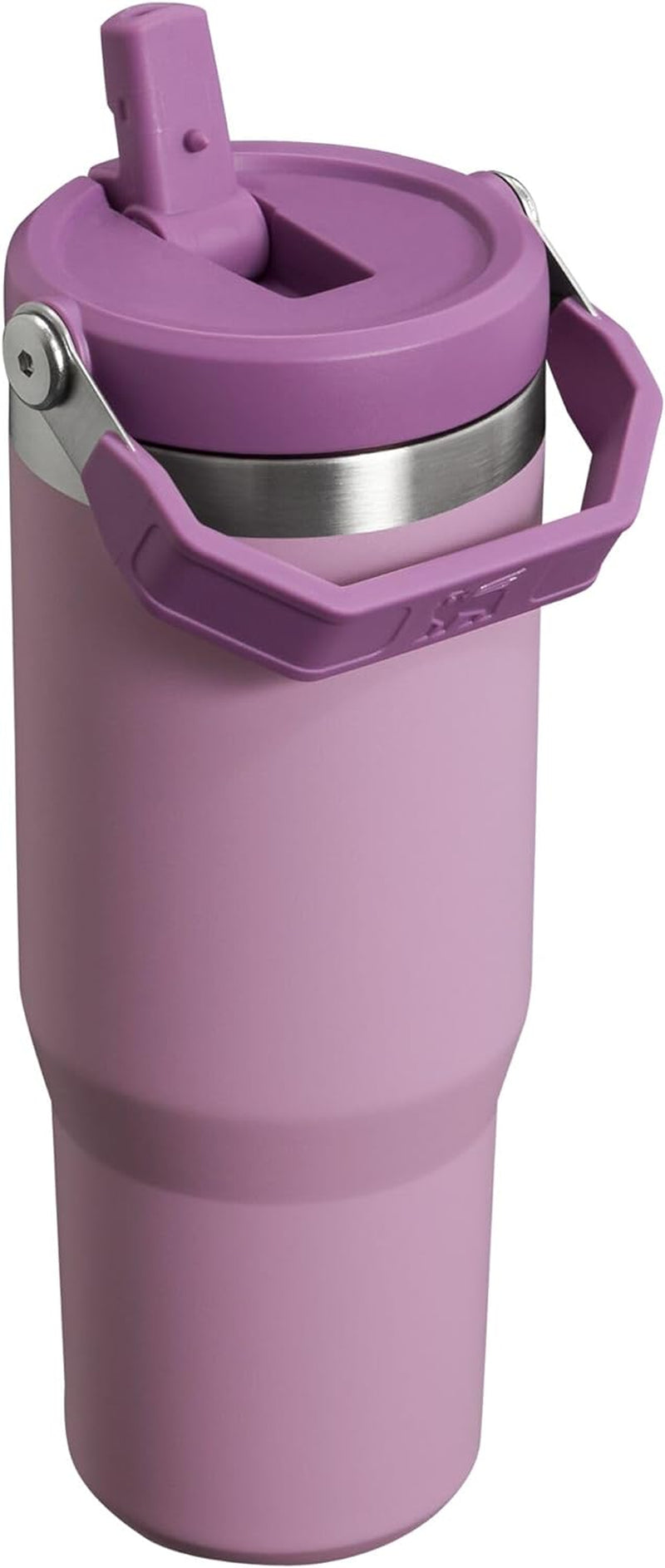 Iceflow Flip Straw Tumbler with Handle 30 Oz | Twist on Lid and Flip up Straw | Leak Resistant Water Bottle | Insulated Stainless Steel |Bpa-Free | Lilac