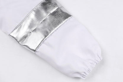 Kids NASA Astronaut Costumes America Spacesuit for Boys Girls Space Jumpsuit Halloween Dress Up