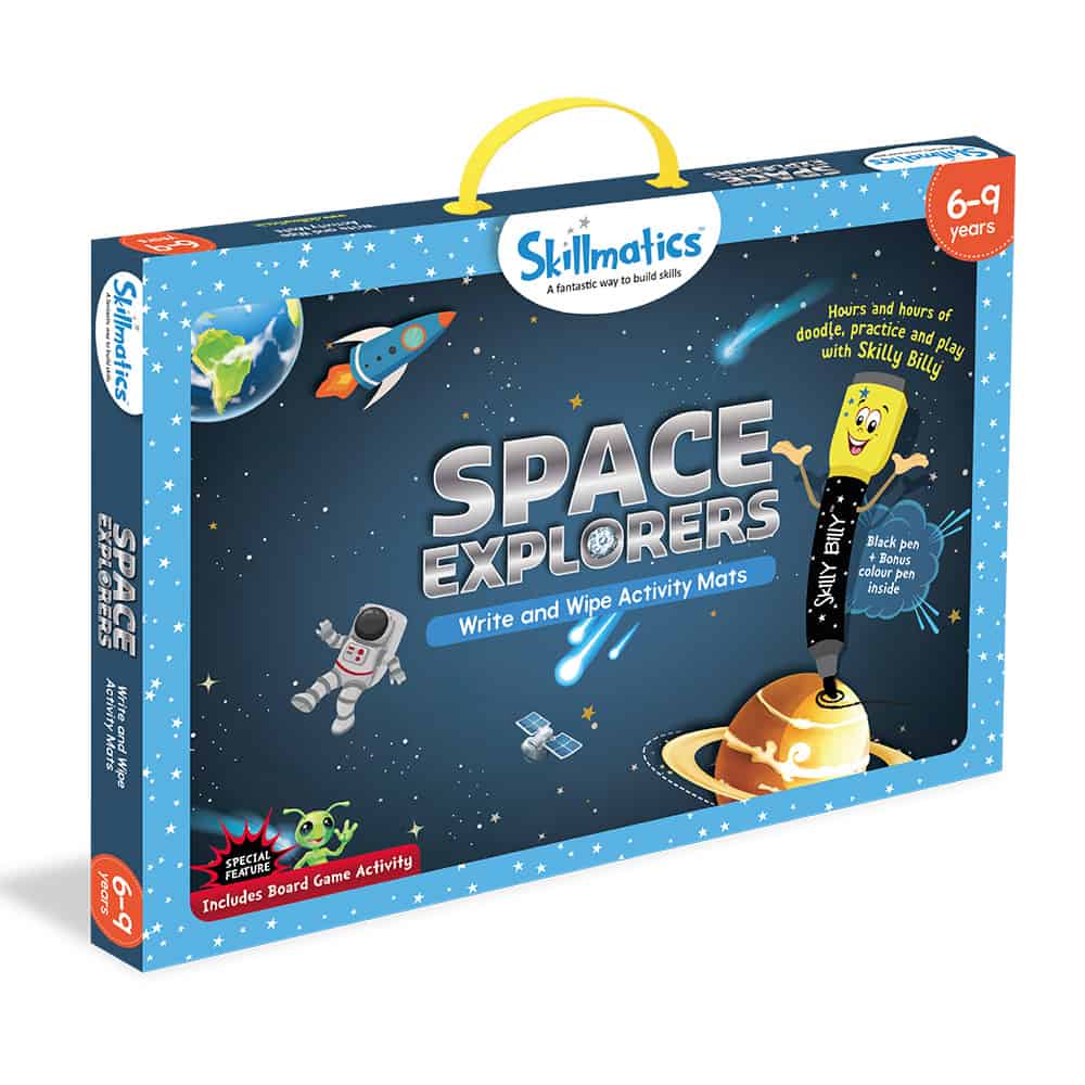 Skillmatics Space Explorers - Teach Kids About Space - Write &amp; Wipe Educational Games for Children