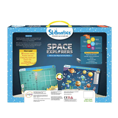 Skillmatics Space Explorers - Teach Kids About Space - Write &amp; Wipe Educational Games for Children