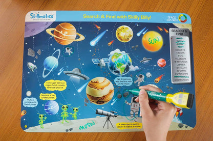 Skillmatics Space Explorers - Teach Kids About Space - Write &amp; Wipe Educational Games for Children