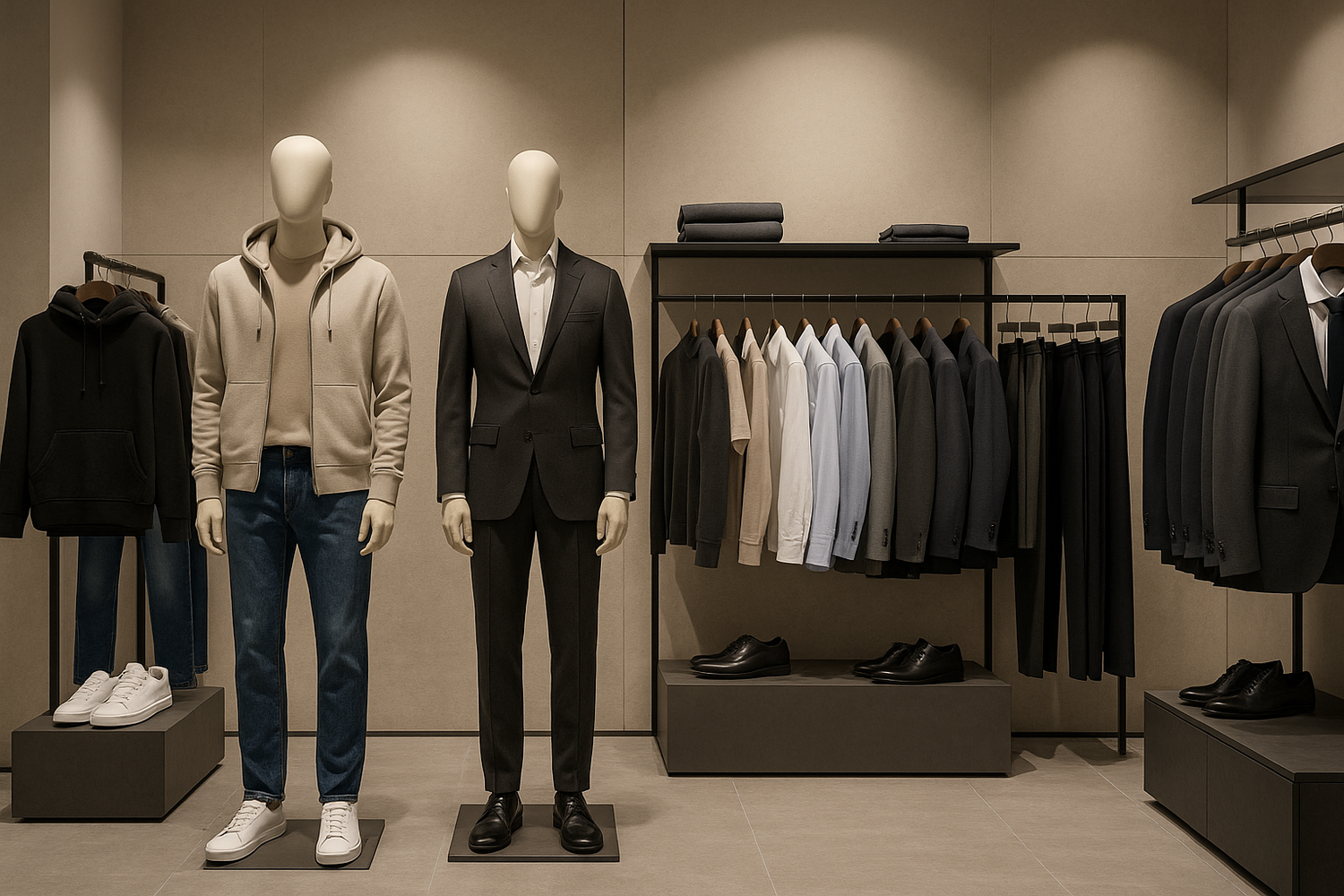 Vêtements homme : du casual au chic, tout y est.