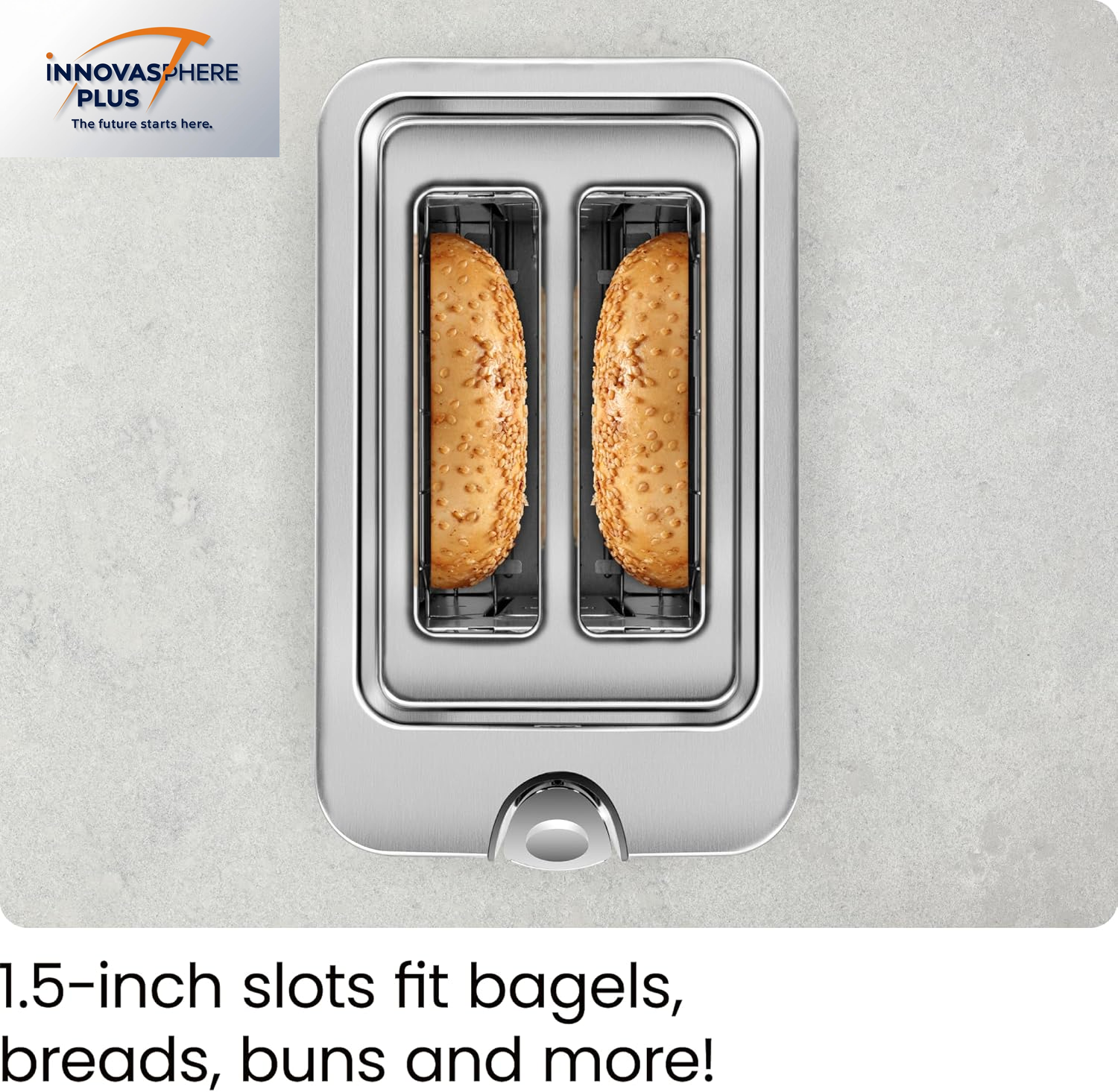 2-Slice Digital Toaster, Pop-Up, Stainless Steel, Extra-Wide Slots for Bagels, Defrost, Reheat, Cancel Functions, Removable Crumb Tray, Stainless Steel - Digital